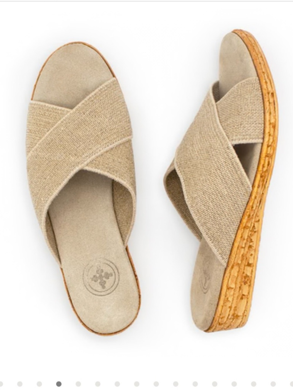 Charleston Abby Shoe Linen Size 8